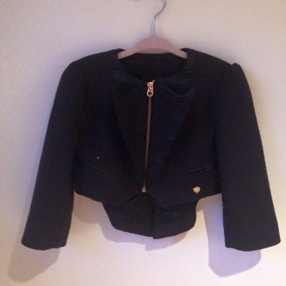 Juicy couture girly tuxedo style blazer jacket - Picture 2 of 5